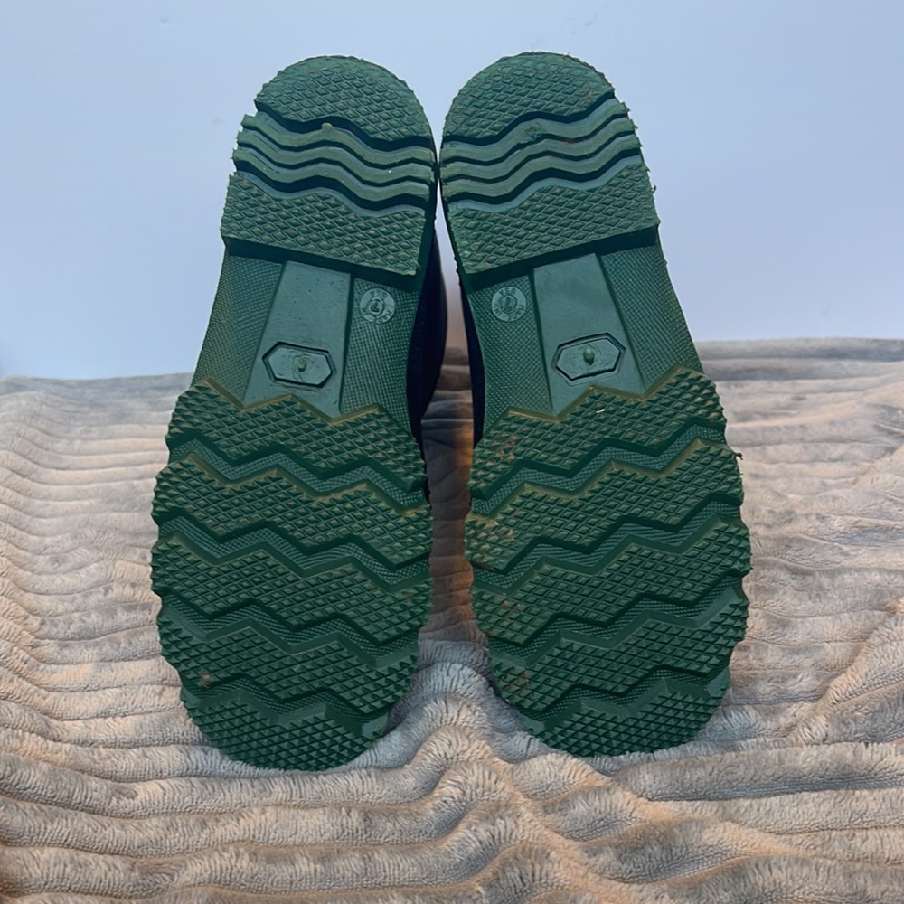 Black and Green Rain/Work Boots - Picture 6 of 11